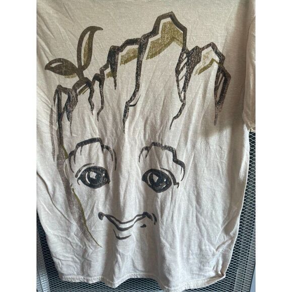Groot Marvel T Shirt Adult Medium Disney Short Sleeve Guardians Of Galaxy - Picture 3 of 6